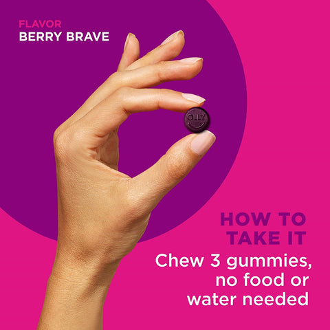 OLLY Immunity Gummy, Immune Support, Elderberry, Zinc, Vitamin C, Supplement, Berry - 90 Count